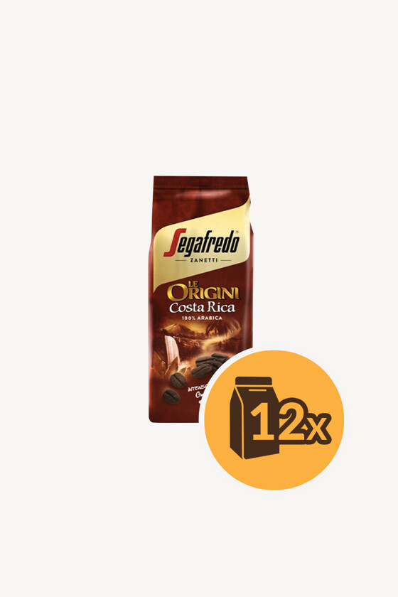 Segafredo kávé - Kávé 3-féle variánssal - Őrölt - Segafredo Origini Costa Rica - 250 g - 12 db - 1 karton