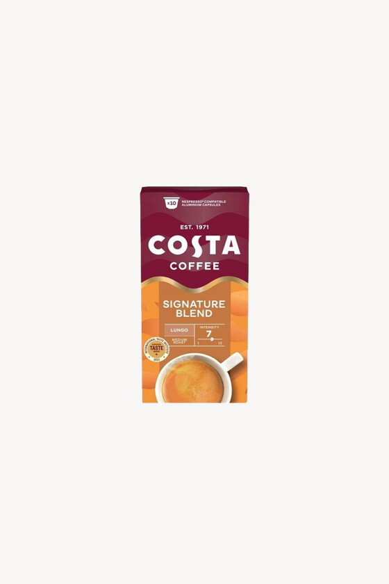 Costa Coffee kávé - Kávé 3-féle variánssal - Kapszulás - Nespresso kompatibilis - Signature Blend Lungo - 10 kapszula - 1 db