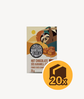 Mantaro sós karamell ízű forró fehér csokoládé italpor - 20 x 25 g - 20 tasak/karton - 1 karton