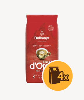 Dallmayr Crema d’Oro Schümli szemes kávé - 4 x 1 kg - 4 csomag/karton - 1 karton