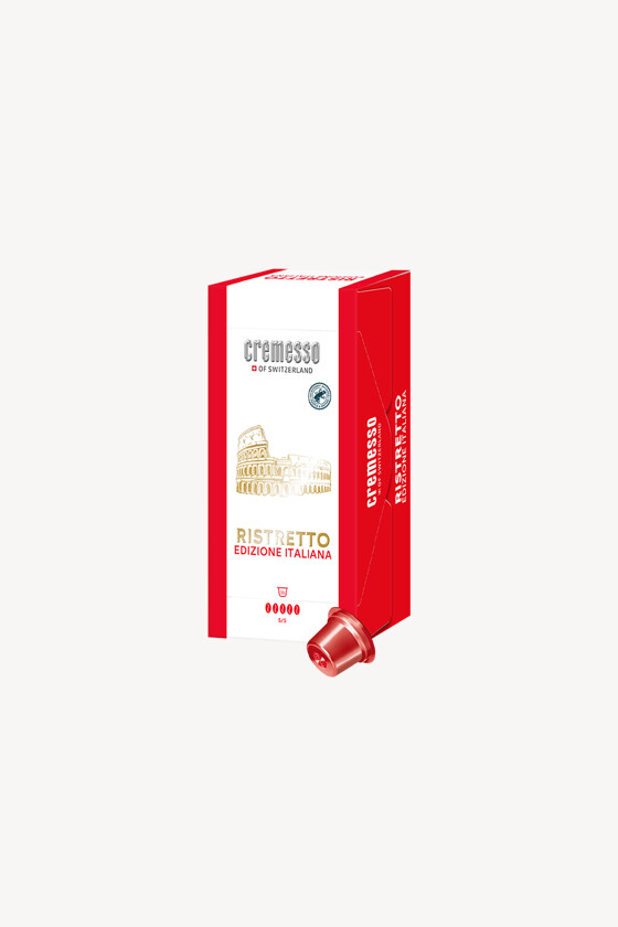 Cremesso kávé - Kávé 3-féle variánssal - Kapszulás - Cremesso kompatibilis - Cremesso Ristretto Edizione Italiana - 16 kapszula - 1 db