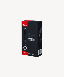 Bravos kávé - Kávé 3-féle variánssal - Őrölt - Bravos Classic Espresso - 250 g - 12 db - 1 karton