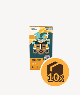 Mantaro Espresso Gold kapszulás kávé - 10 x 10 kapszula - 10 doboz/karton - 1 karton