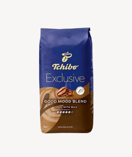 Tchibo kávé - Kávé 3-féle variánssal - Szemes - Tchibo Exclusive Good Mood Blend - 1 kg - 8 db - 1 karton