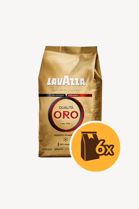 Lavazza kávé - Kávé 3-féle variánssal - Szemes - Lavazza Qualitá Oro - 1 kg - 6 db - 1 karton