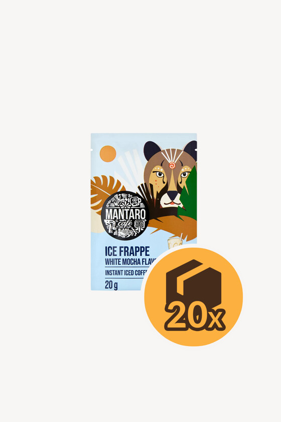 Mantaro jegeskávé italpor - Italpor - Jegeskávé italpor - Mantaro white mocha ízű jegeskávé - 20 g - 20 db - 1 karton