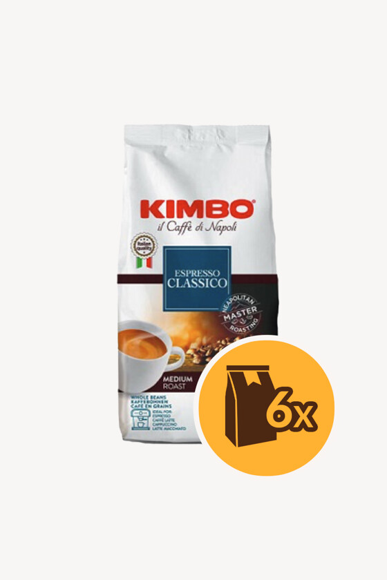 Kimbo szemes kávé - Kávé 3-féle variánssal - Szemes - Kimbo Espresso Classico - 1 kg - 6 db - 1 karton