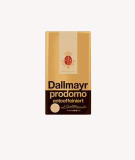 Dallmayr kávé - Kávé 3-féle variánssal - Őrölt - Dallmayr Prodomo koffeinmentes - 500 g - 1 db