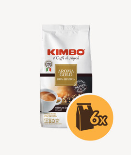 Kimbo Aroma Gold szemes kávé - 6 x 1 kg - 6 csomag/karton - 1 karton