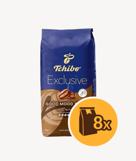 Tchibo Exclusive Good Mood Blend szemes kávé - 8 x 1 kg - 8 csomag/karton - 1 karton