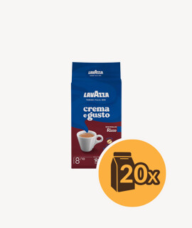 Lavazza Crema e Gusto Ricco őrölt kávé - 20 x 250 g - 20 csomag/karton - 1 karton