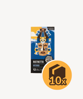 Mantaro Ristretto Intenso kapszulás kávé - 10 x 10 kapszula - 10 doboz/karton - 1 karton