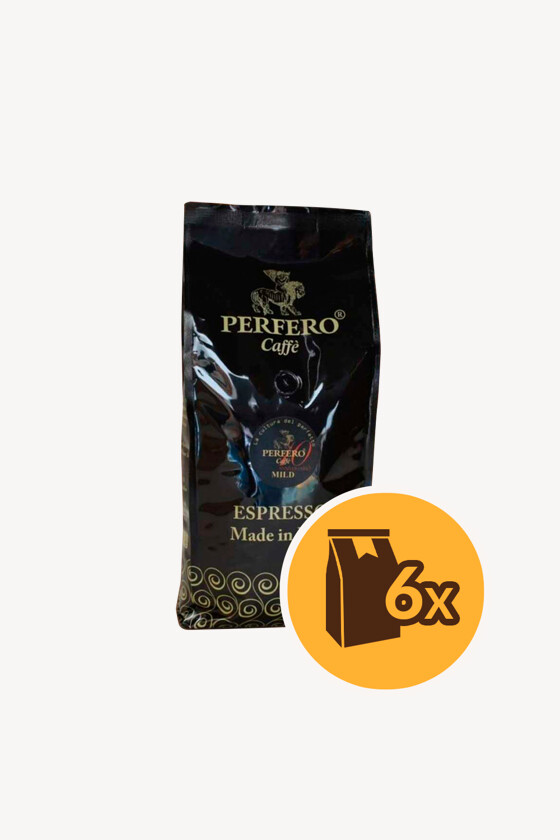 Perfero kávé - Kávé 3-féle variánssal - Szemes - Perfero Mild - 1 kg - 6 db - 1 karton