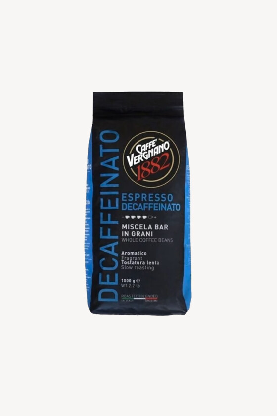 Caffé Vergnano kávé - Kávé 3-féle variánssal - Szemes - Caffé Vergnano Espresso Decaffeinato - 1 kg - 6 db - 1 karton