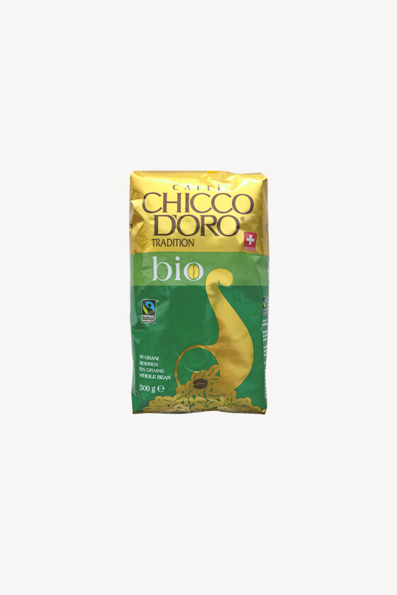 Chicco d'Oro kávé - Kávé 3-féle variánssal - Szemes - Chicco d'Oro Tradition Bio Fairtrade Max Havelaar - 500 g - 1 db
