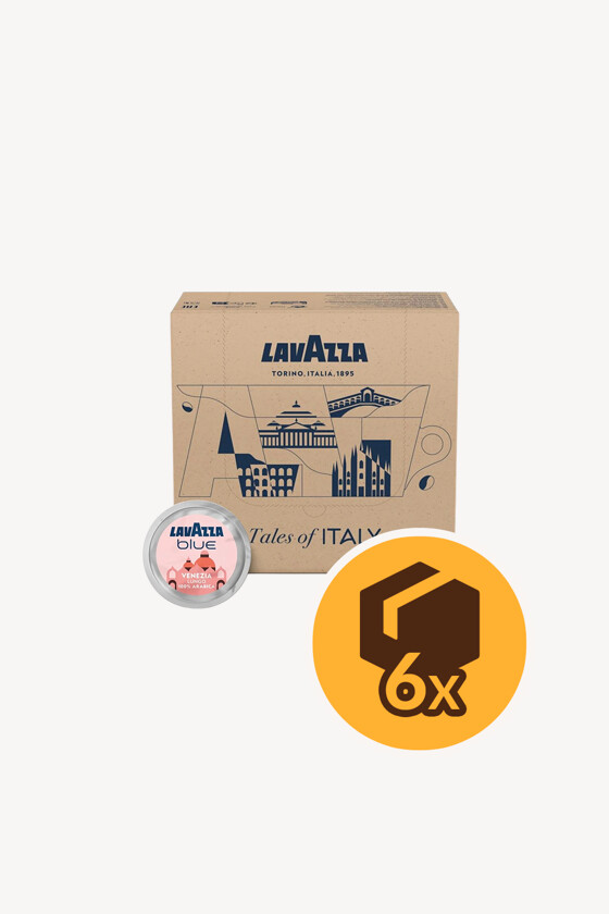 Lavazza kávé - Kávé 3-féle variánssal - Kapszulás - Lavazza Blue kompatibilis - Lavazza Blue Venezia Lungo - 100 kapszula - 6 db - 1 karton