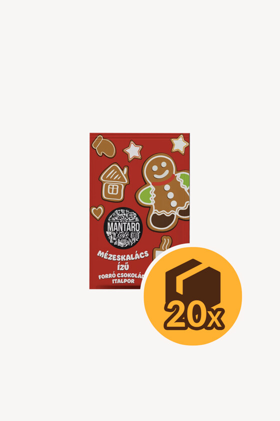 Mantaro italpor - Italpor - Italpor - Mantaro mézeskalács ízű forró csokoládé italpor - 25 g - 20 db - 1 karton
