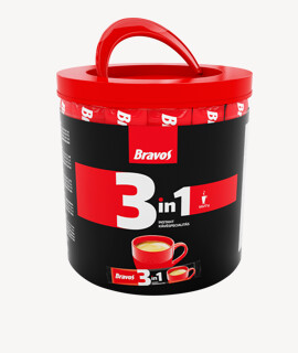 Bravos 3 in 1 instant kávépor - 50 tasak - 1 csomag
