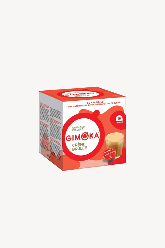 Gimoka kávé - Kávé 3-féle variánssal - Kapszulás - Dolce Gusto kompatibilis - Gimoka Créme Brülée - 16 kapszula - 3 db - 1 karton