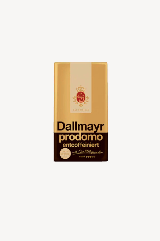 Dallmayr kávé - Kávé 3-féle variánssal - Őrölt - Dallmayr Prodomo koffeinmentes - 500 g - 1 db