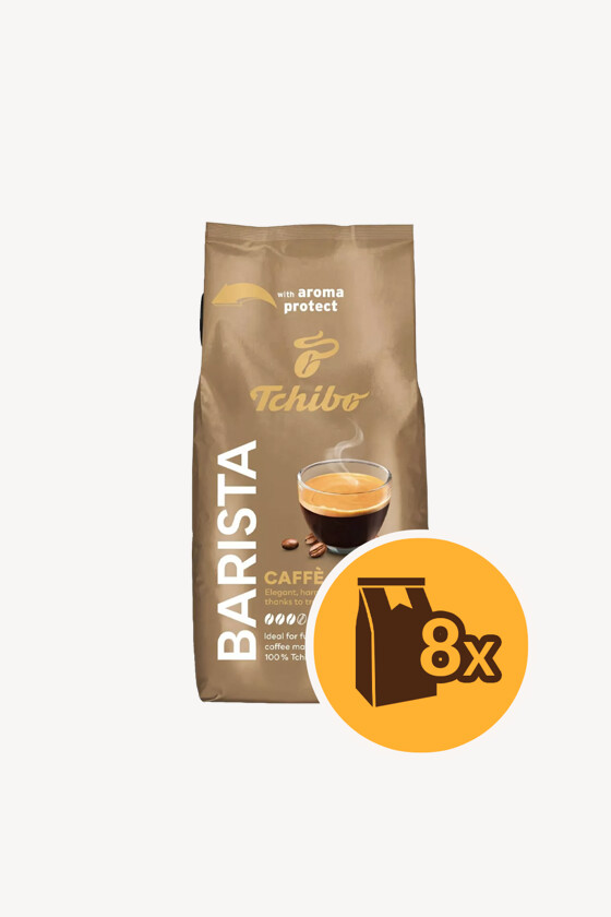 Tchibo kávé - Kávé 3-féle variánssal - Szemes - Tchibo Barista Crema - 1 kg - 8 db - 1 karton