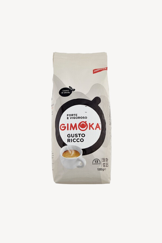 Gimoka kávé - Kávé 3-féle variánssal - Szemes - Gimoka Gusto Ricco - 1 kg - 1 db