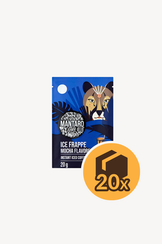 Mantaro jegeskávé italpor - Italpor - Jegeskávé italpor - Mantaro mocha ízű jegeskávé italpor - 20 g - 20 db - 1 karton