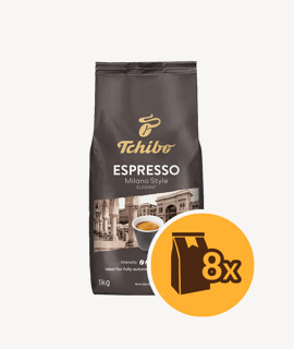 Tchibo Espresso Milano Style szemes kávé - 8 x 1 kg - 8 csomag/karton - 1 karton