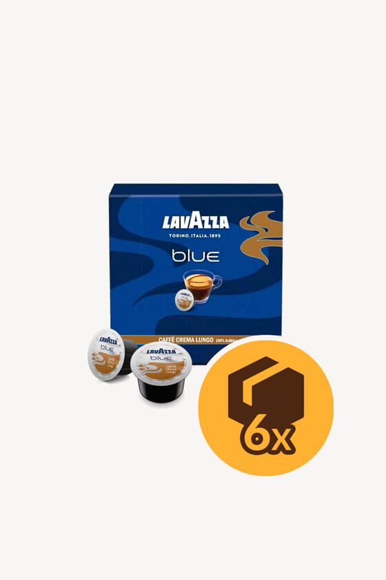 Lavazza kávé - Kávé 3-féle variánssal - Kapszulás - Lavazza Blue kompatibilis - Lavazza Blue Caffe Crema Lungo - 100 kapszula - 6 db - 1 karton