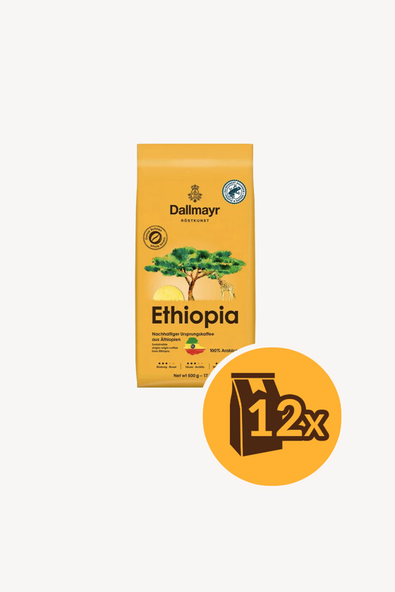 Dallmayr Ethiopia szemes kávé - 12 x 500 g - 12 csomag/karton - 1 karton