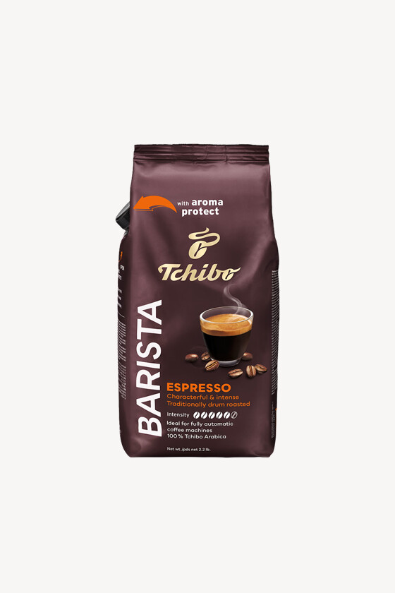 Tchibo kávé - Kávé 3-féle variánssal - Szemes - Tchibo Barista Espresso - 1 kg - 8 db - 1 karton