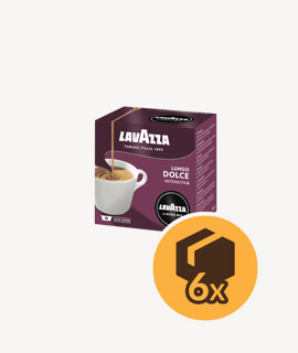 Lavazza Espresso Lungo Dolce Gusto kompatibilis kapszulás kávé - 6 x 16 kapszula - 6 doboz/karton - 1 karton