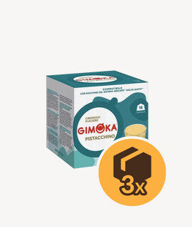 Gimoka Pistacchino Dolce Gusto kompatibilis kapszulás kávé - 3 x 16 kapszula - 3 doboz/karton - 1 karton