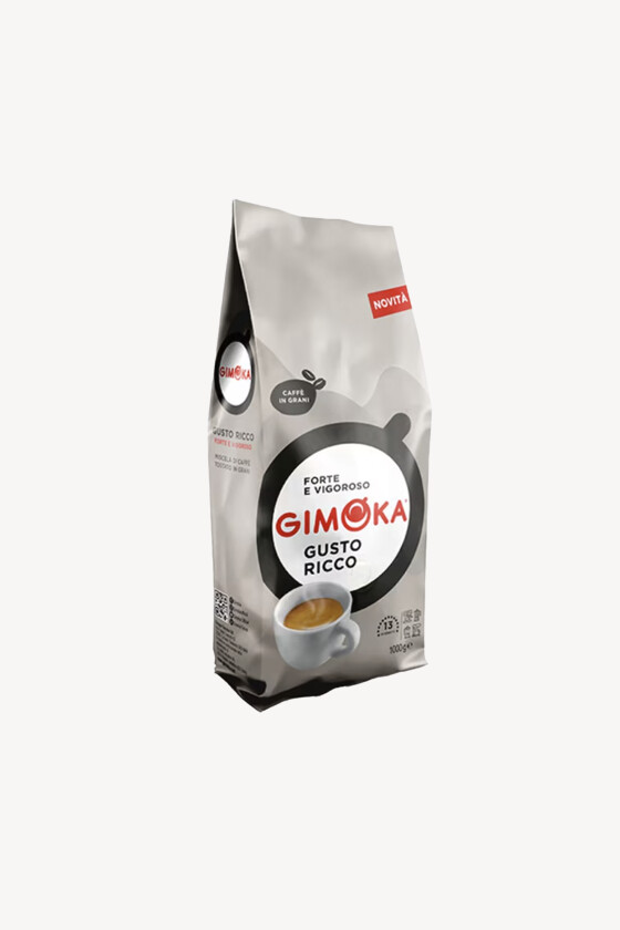 Gimoka kávé - Kávé 3-féle variánssal - Szemes - Gimoka Gusto Ricco - 1 kg - 1 db
