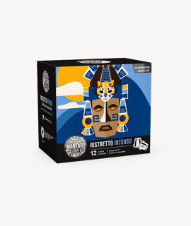 Mantaro kávé - Kávé 3-féle variánssal - Kapszulás - Nespresso kompatibilis - Mantaro Ristretto Intenso - 45 kapszula - 4 db - 1 karton