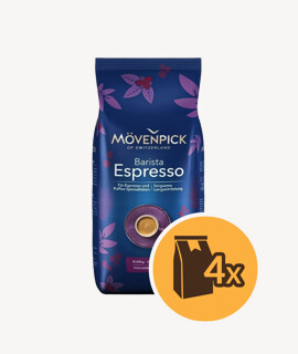 Mövenpick Barista Espresso szemes kávé - 4 x 1 kg - 4 csomag/karton - 1 karton