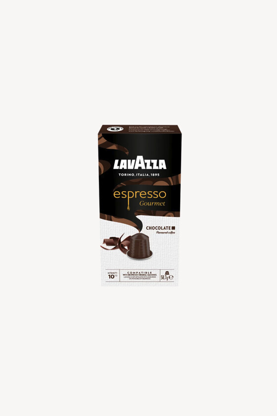 Lavazza kávé - Kávé 3-féle variánssal - Kapszulás - Nespresso kompatibilis - Lavazza Espresso Gourmet Chocolate Aluminium - 10 kapszula - 10 db - 1 karton