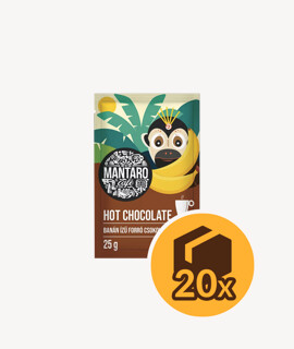 Mantaro banán ízű forró csokoládé italpor - 20 x 25 g - 20 tasak/karton - 1 karton