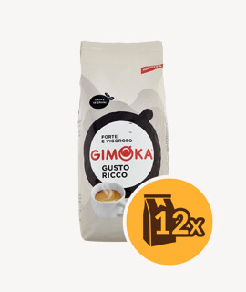 Gimoka Gusto Ricco szemes kávé - 12 x 1 kg - 12 csomag/karton - 1 karton