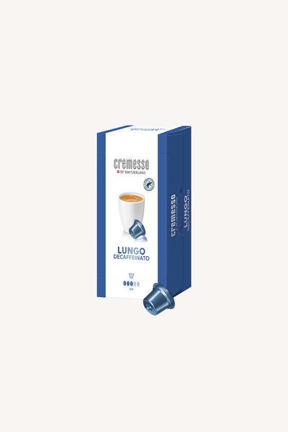 Cremesso kávé - Kávé 3-féle variánssal - Kapszulás - Cremesso kompatibilis - Cremesso Lungo Decaffeinato - 16 kapszula - 1 db