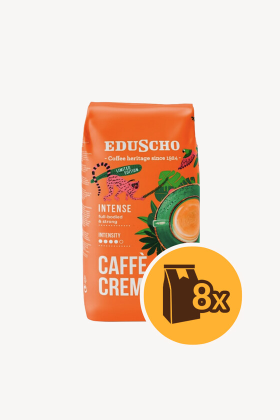 Eduscho kávé - Kávé 3-féle variánssal - Szemes - Eduscho Caffe Crema Intense - 1 kg - 8 db - 1 karton