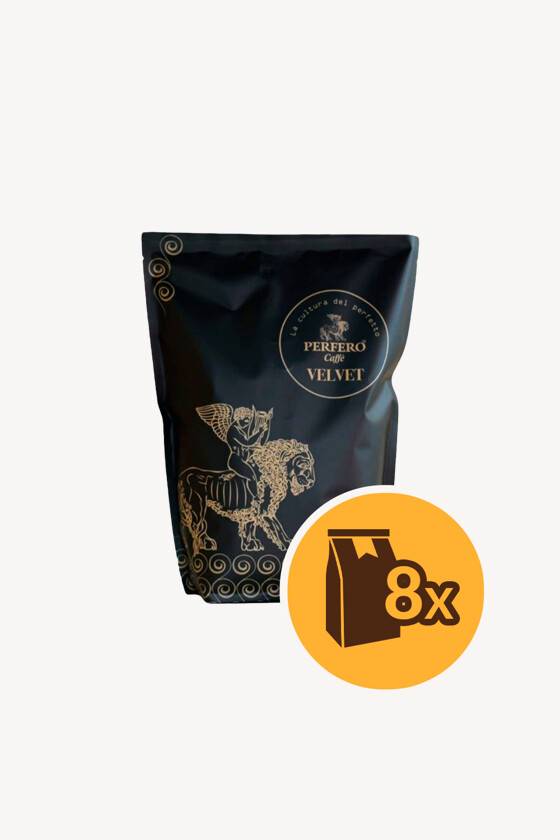 Perfero kávé - Kávé 3-féle variánssal - Szemes - Perfero Velvet - 1 kg - 8 db - 1 karton
