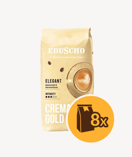 Eduscho Crema Gold szemes kávé - 8 x 1 kg - 8 csomag/karton - 1 karton