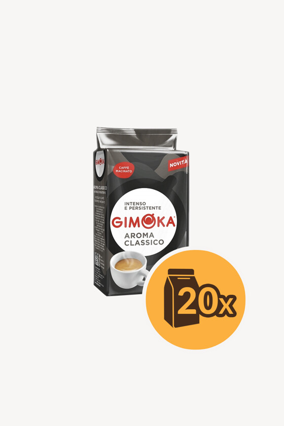 Gimoka kávé - Kávé 3-féle variánssal - Őrölt - Gimoka Aroma Classico - 250 g - 20 db - 1 karton