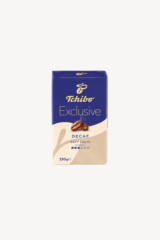 Tchibo kávé - Kávé 3-féle variánssal - Őrölt - Tchibo Exclusive Decaf - 250 g - 12 db - 1 karton