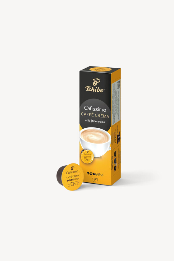 Tchibo kávé - Kávé 3-féle variánssal - Kapszulás - Tchibo Cafissimo kompatibilis - Tchibo Cafissimo Caffé Crema mild - 10 kapszula - 1 db