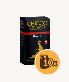Chicco d'Oro Espresso Forte szemes kávé - 10 x 1 kg - 10 csomag/karton - 1 karton