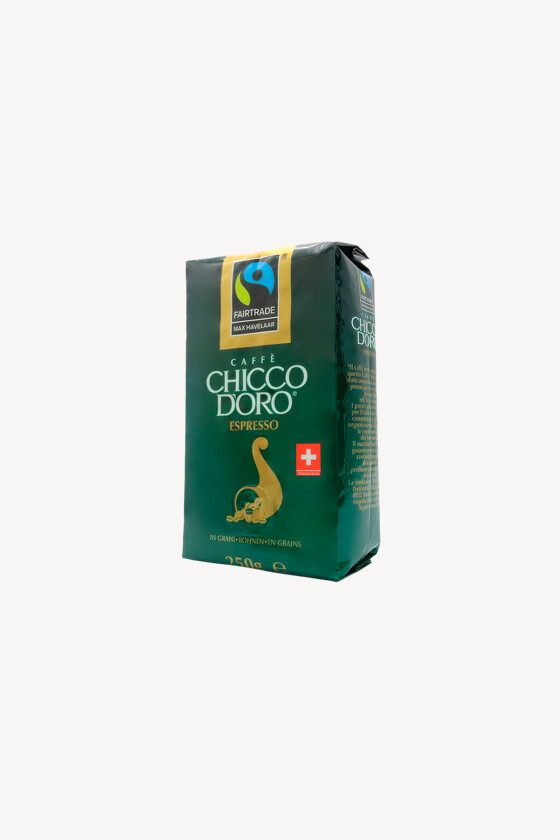 Chicco d'Oro kávé - Kávé 3-féle variánssal - Szemes - Chicco d'Oro Max Havelaar Fairtrade - 250 g - 1 db