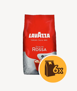 Lavazza Qualitá Rossa szemes kávé - 6 x 1 kg - 6 csomag/karton - 1 karton