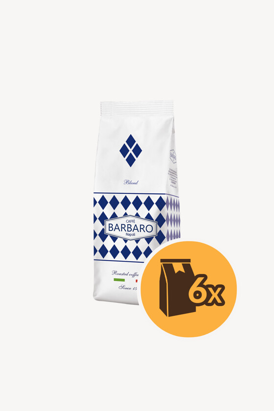 Barbaro szemes kávé - Kávé 3-féle variánssal - Szemes - Barbaro Blue - 1 kg - 6 db - 1 karton